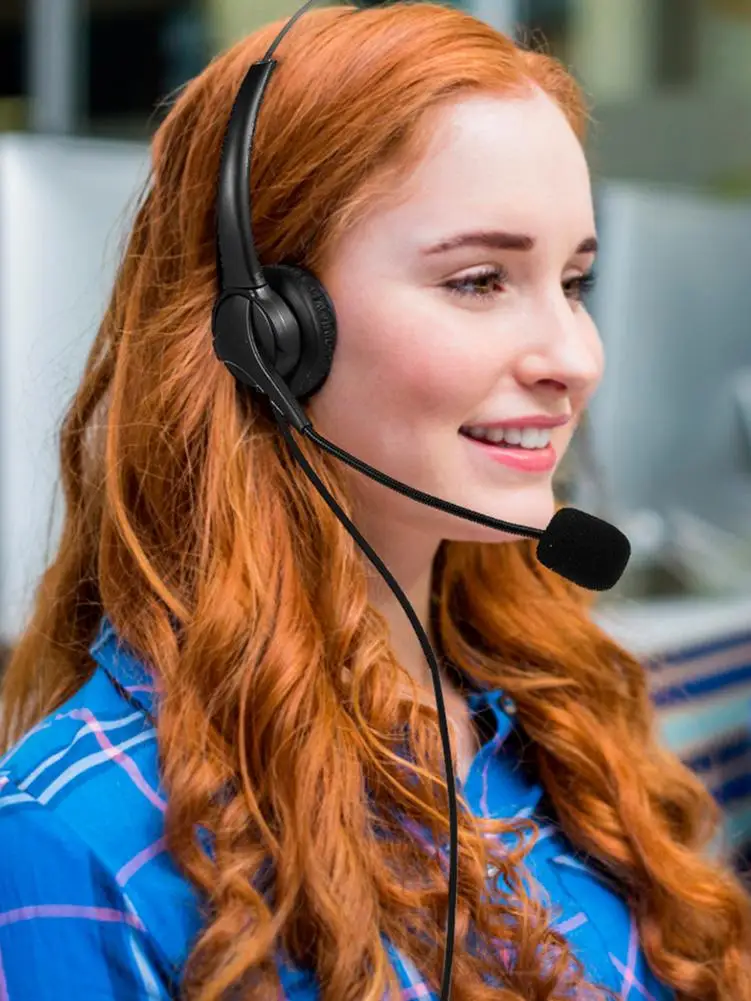 Гарнитура с микрофоном компьютерная гарнитура шумоподавлением и стрелой на 330