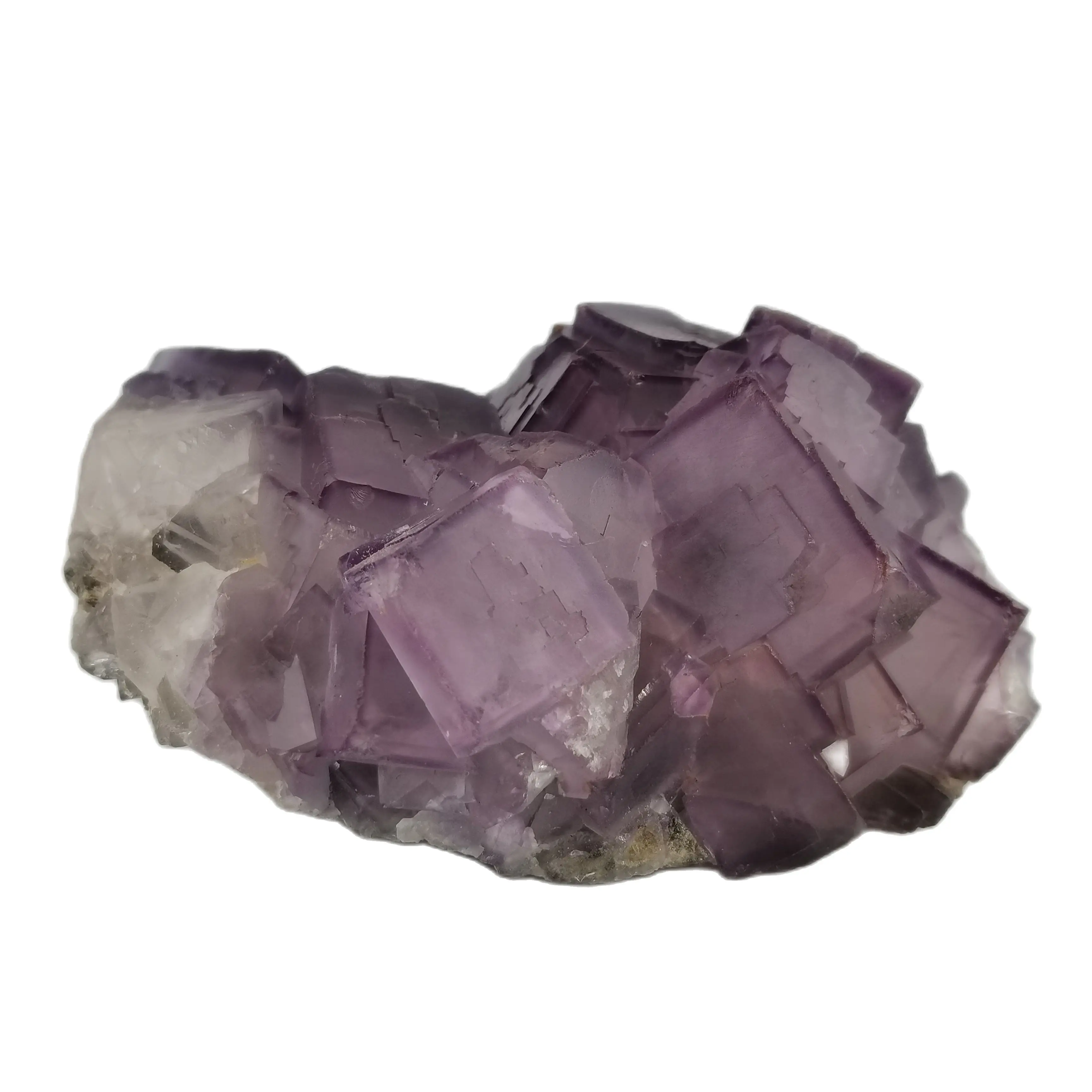 

127.0gNatural purple square fluorite mineral specimens, furniture and ornaments