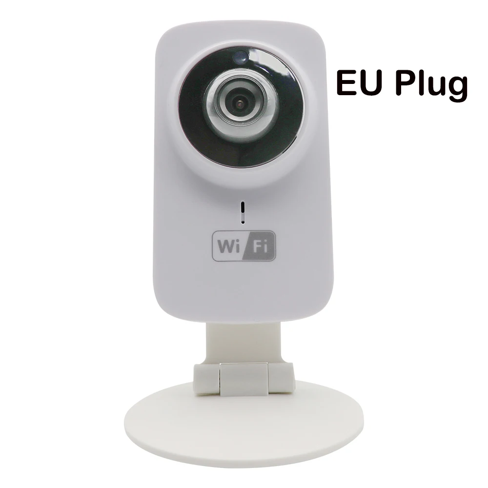 V380 720P видео Детский Монитор Wi-Fi видеоняня беспроводной цифровой видео аудио ночного видения детский спальный монитор наушник с защитной застежкой - Цвет: EU Plug