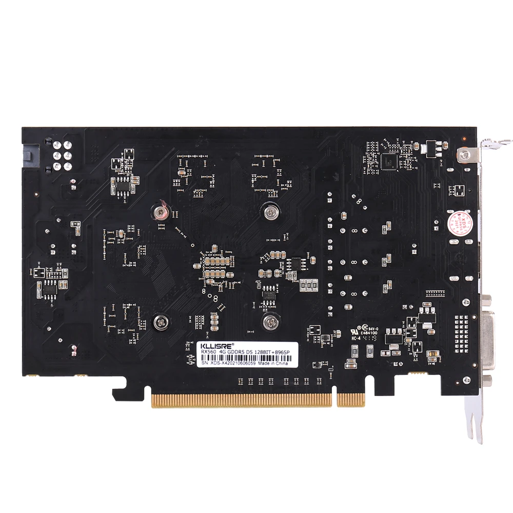 Kllisre RX 560 4 Гб Новая графическая карта 128Bit GDDR5 видеокарты для AMD Radeon RX560 4G |