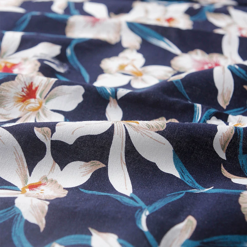 

Handmade clothing material DIY fabric plant flower series printed cotton fabric fashion clothing fabric
