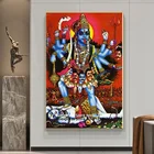 Плакат Кали-индийская богиня, Картина на холсте, индийские плакаты, Современная Настенная картина, декор для гостиной