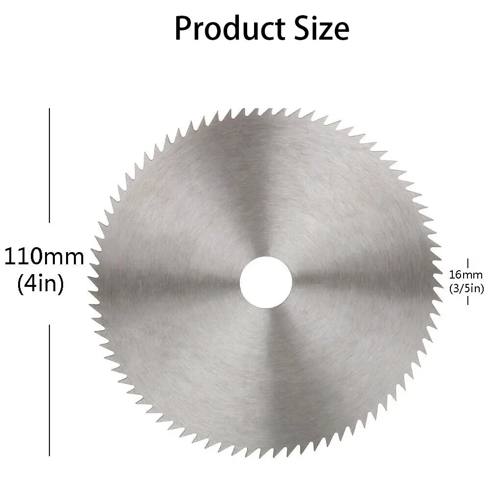 

Circular Saw Disc 110mm 10PCS Thin Steel Disc Woodworking Tool Circular Wood Disc Silver 20mm Woodworking Cutting Tool