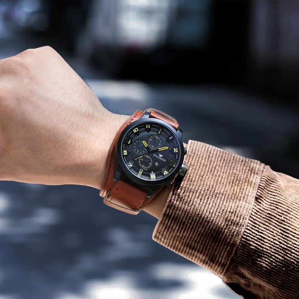 New military style quartz watch function calendar large dial belt sports male student fashion trend waterproof | Наручные часы