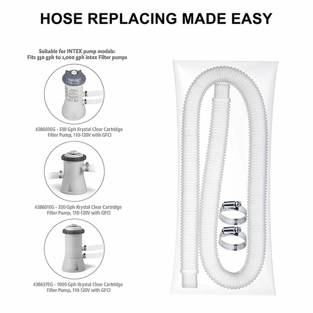 

Filter Pump Hoses Swimming Pool Replacement Hoses Pool Pump Replacement Hoses Single Tube Double Buckle Double Tube Buckle