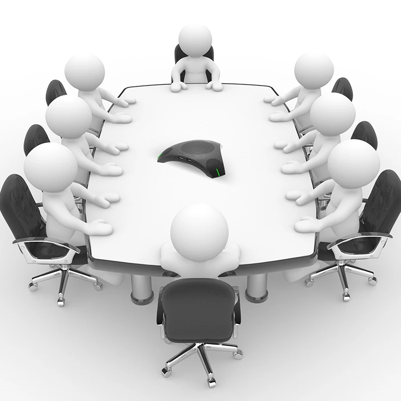 

G95 Mini USB Desktop Computer Conference Omnidirectional Microphone Mic Speaker Speakerphone for Business Video Meet