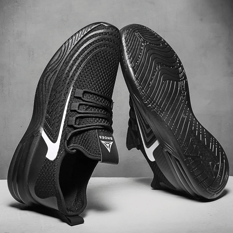 Кроссовки для бега мужские кожаные кроссовки дышащая Легкая сетчатая обувь дома