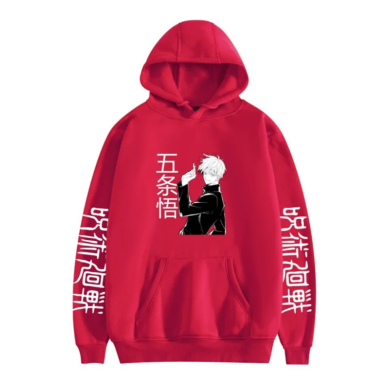 

Hot Anime Hoodies Jujutsu Kaisen Hooded Sweatshirts Men/women Casual Oversized Pullovers Autumn Winter Fashion Clothes Print New