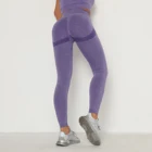 Женские спортивные Бесшовные штаны, женская одежда для спортзала, эластичные леггинсы с высокой талией для тренировок и фитнеса, спортивные штаны с пузырьками для ягодиц