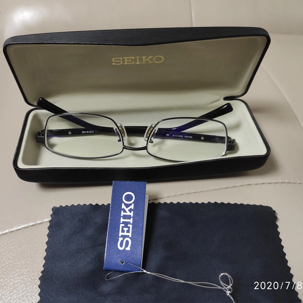 SEIKO титановые оправы для очков мужчин квадратные диоптрические очки короткой