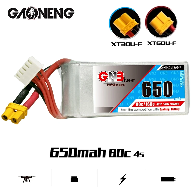 

Оригинальный литий-полимерный аккумулятор GNB MAX160C, 14,8 в, 650 мАч