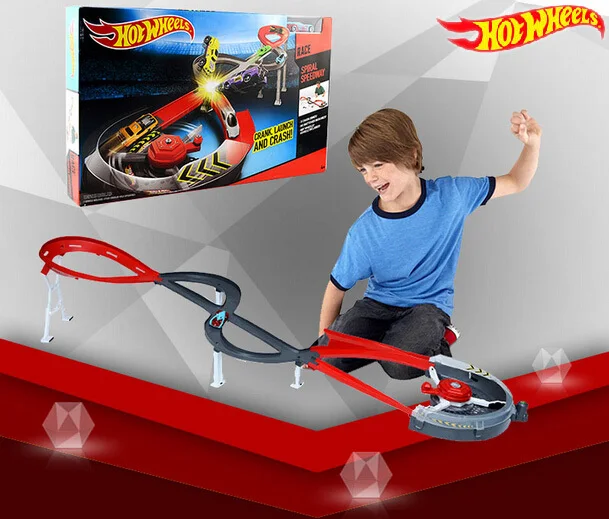 Hot Wheels круговая дорожка игрушки модель автомобиля классическая игрушка, игрушечный набор подарок на день рождения для детей приключения Hotwheels Juguetes W5093