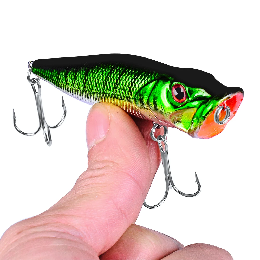 Sunlure 1 шт. Topwater Поппер приманки 9 3 см 12 5 г блесна рыболовные плавающий Жесткий Бас