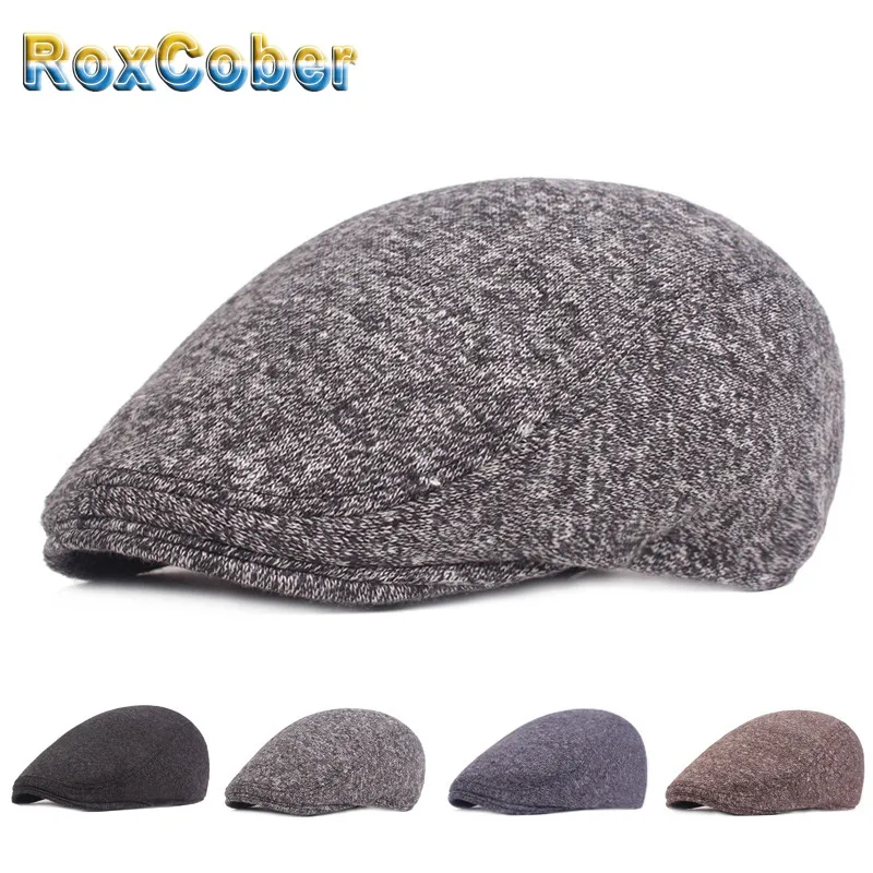 Теплая шапка RoxCober хлопковая кепка газетчика для мужчин и женщин винтажная Кепка
