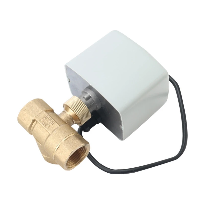 Трехходовой шаровой клапан с электроприводом 1/2 дюйма 3/4 1 2 220 В 12 24 3-проводной