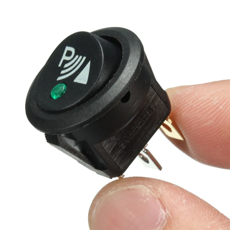 

Round 3 Pin Rocker / Parking Off Switch Front Rear Walking Sensor
