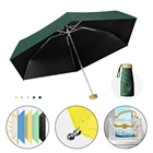 Маленький модный складной зонт от дождя для женщин и мужчин, карманный мини-Зонт от дождя для девушек, с защитой от УФ-лучей, дорожные зонтики