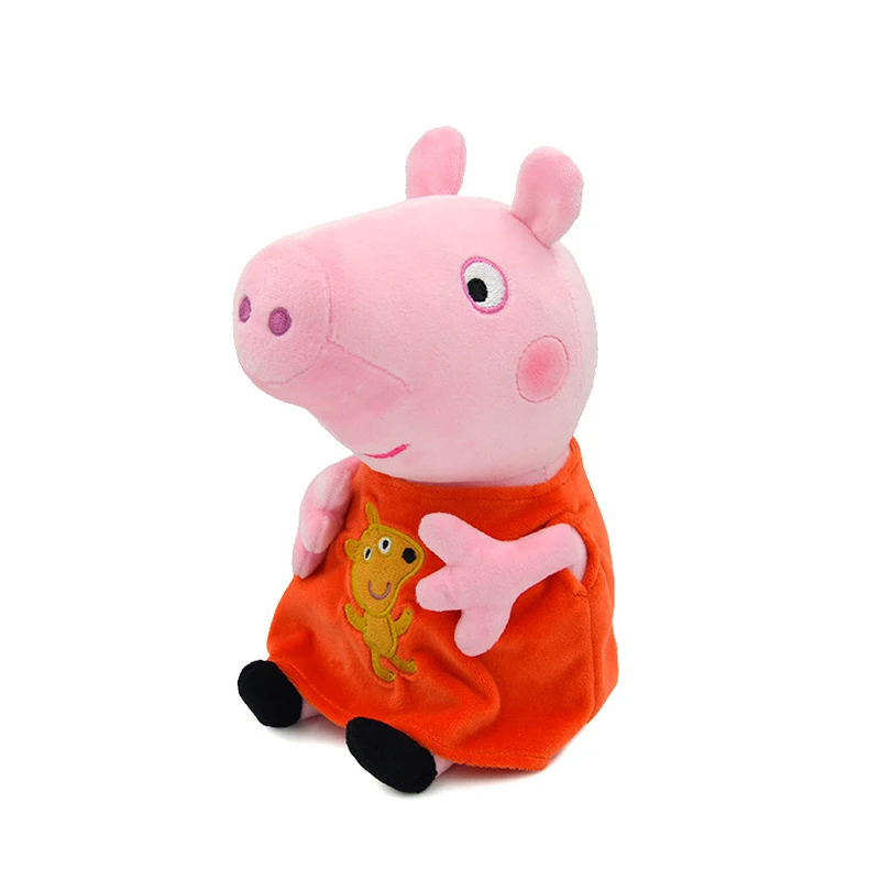Подлинная Peppa Свинья плюшевая игрушка Джордж папа мама мягкие игрушки животные