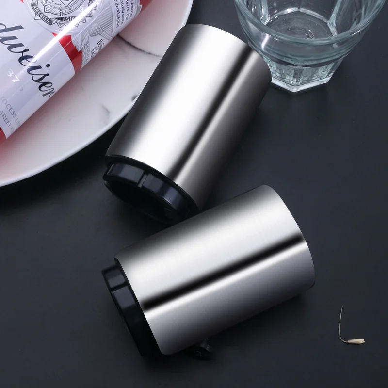 Magnetic Automatic Beer Opener Stainless Steel Bottle Portable glass bottle beverage opener Bar tools Magnetische | Дом и сад
