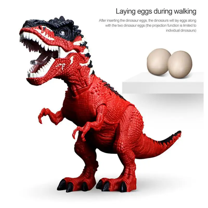 

Electric Walking Dinosaur Simulation Mechanical Spray Laying Eggs T-Rex ToyUK
