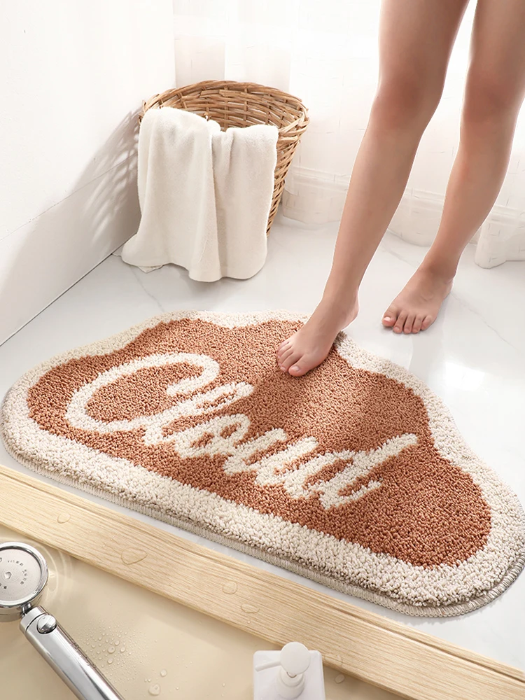 

Water-absorbent Cloud Bathroom Carpet Microfiber Bathtub For Home Entrance Kitchen Bedroom Non-slip Mats Soft Foot Rugs Doormat