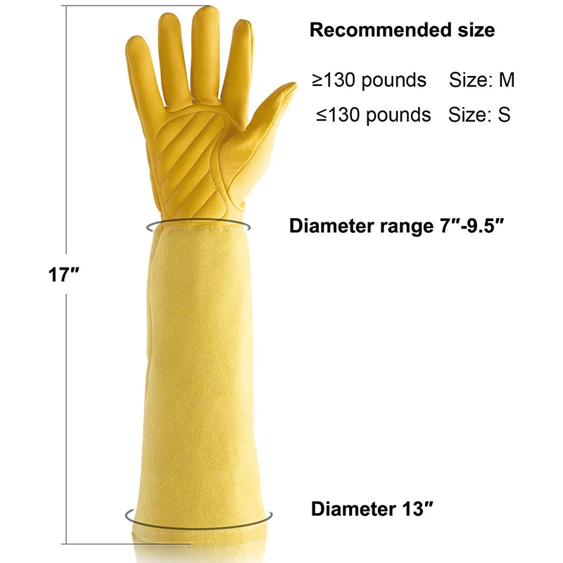 Садовые перчатки защитные для работы в саду (желтые) |