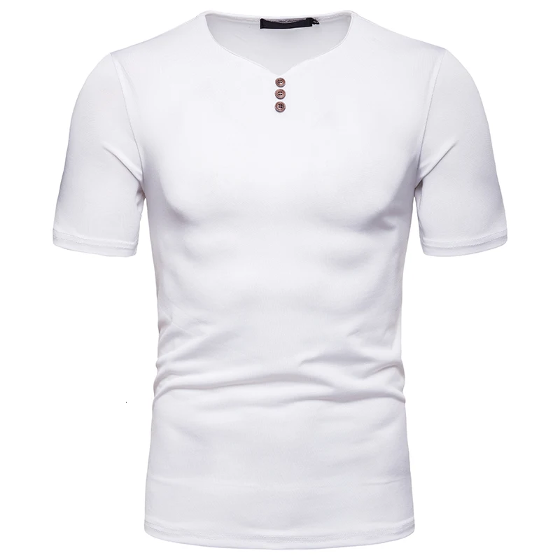 

New Fashion Summer Men Personality Stripe V-Neck Short Sleeve T-shirt, Casual Loose Sports Fitness Stretch T-shirt