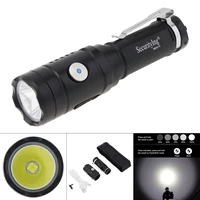 securitying powerful edc flashlight typec 2a usb rechargeable 1800lm xm l3 led 5 modes clip pocket use 21700 18650 battery torch