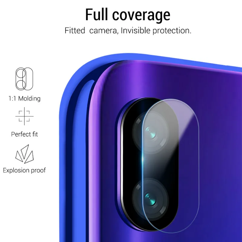 2 in 1 9D Tempered Glass Camera Lens Screen Protector For Xiaomi 9T Mi 9 8 A2 A3 lite Redmi 7A K20 Note 5 6 7 Pro Cover Film | Мобильные