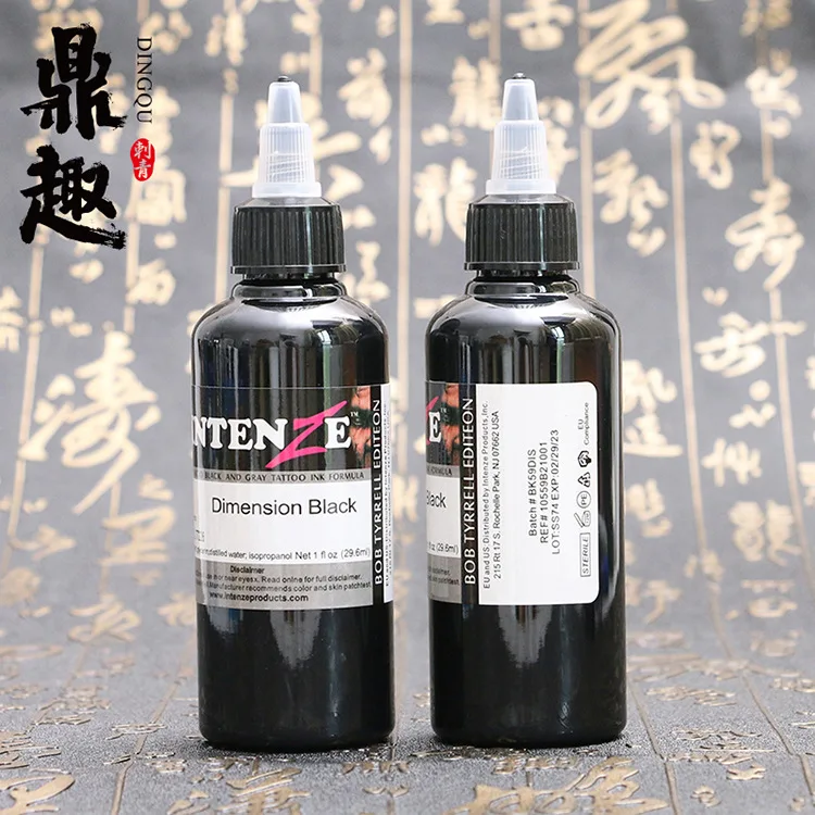 

Dingyin серебряный цвет Dand 100 мл цветная фармацевтическая Татуировка Nishine чернильный пигмент Татуировка черный цвет красота