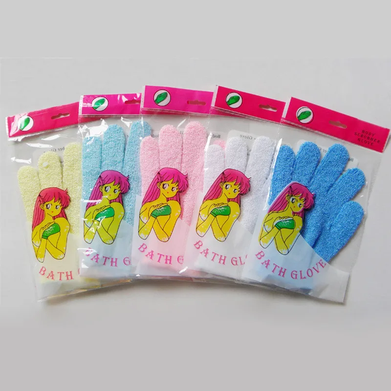

2/5/10pcs Exfoliating Mitt Glove For Shower Scrub Gloves Resistance Body Massage Sponge Wash Skin Moisturizing SPA Foam