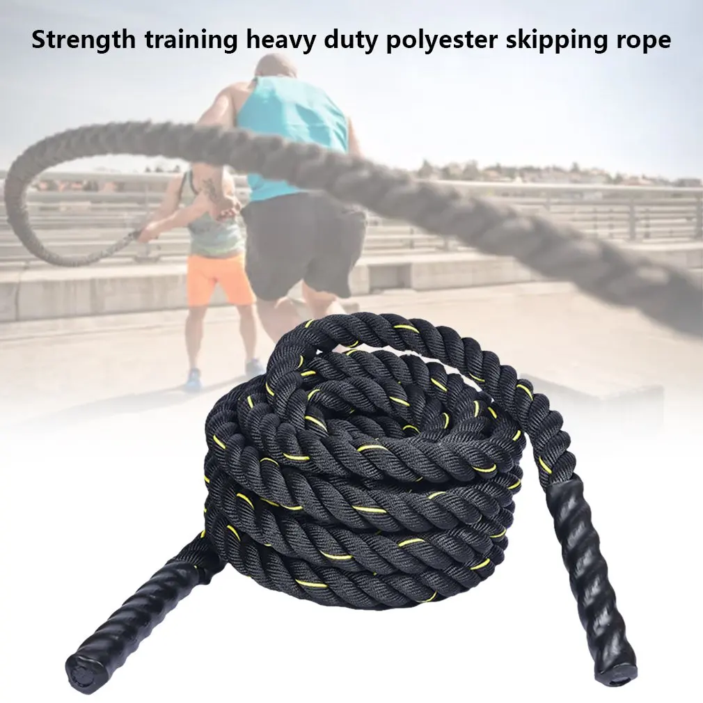 

2.8m Fitness Heavy Jump Rope Crossfit Weighted Battle Skipping Ropes Power Training Improve Strength Muscle Fitness Equipment