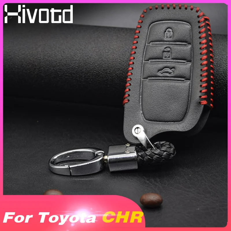 Чехол для автомобильных ключей Hivotd кожаный защитный чехол тойота ch r Toyota chr