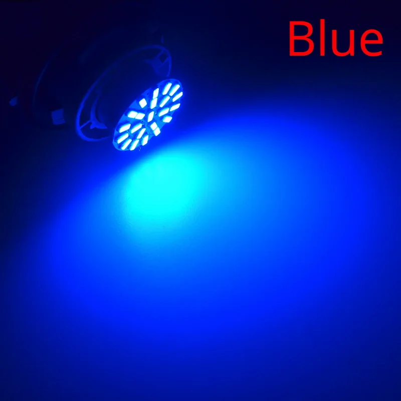 Синий 10X1157 BAY15D 1156 BA15S 3014 22 SMD белый красный тормозной сигнал поворота Задний светильник авто светодиодный клиновой угловой светильник DC 12V парковочная лампа Led - Испускаемый цвет: Синий