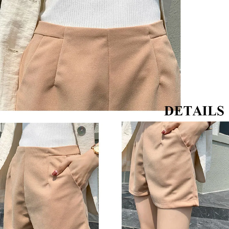 

Shorts Women Chiffon Office Ladies Large Size 2XL Mini Short Summer High Waist Simple Thin Casual Womens Trendy A-line Students