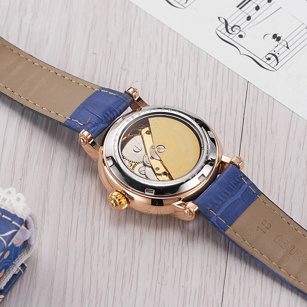 Новое поступление OUYAWEI модные повседневные женские часы самоавтоматические