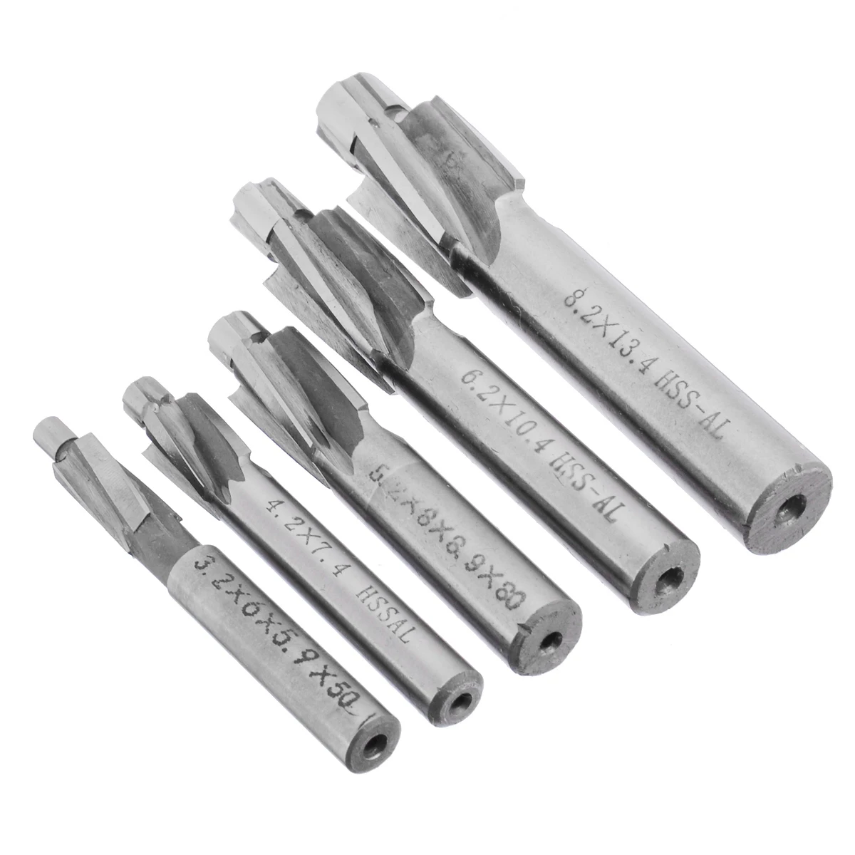 5Pcs/Lot Countersink End Mill Cutter Slot Drill Bits Tool M3-M8 4 Flutes HSS-AL Bit | Инструменты