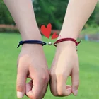 Разные цвета, размеры: 2 веревки с браслет с колокольчиками для пары 2 шт. отношения магнитный браслет для лучший друг друга подруги