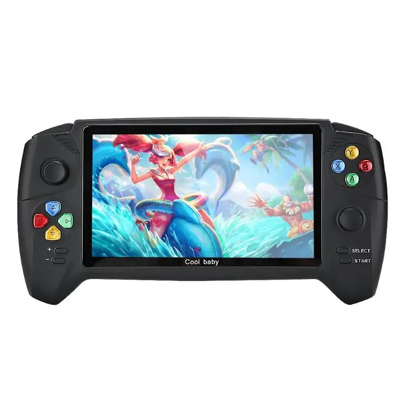 COOLBABY, 7,0 дюймов, игровая консоль, двойные рокеры, портативная игровая приставка, встроенный 3000, классические игры, камера, видео приставка для записи приставка Приставка игровая