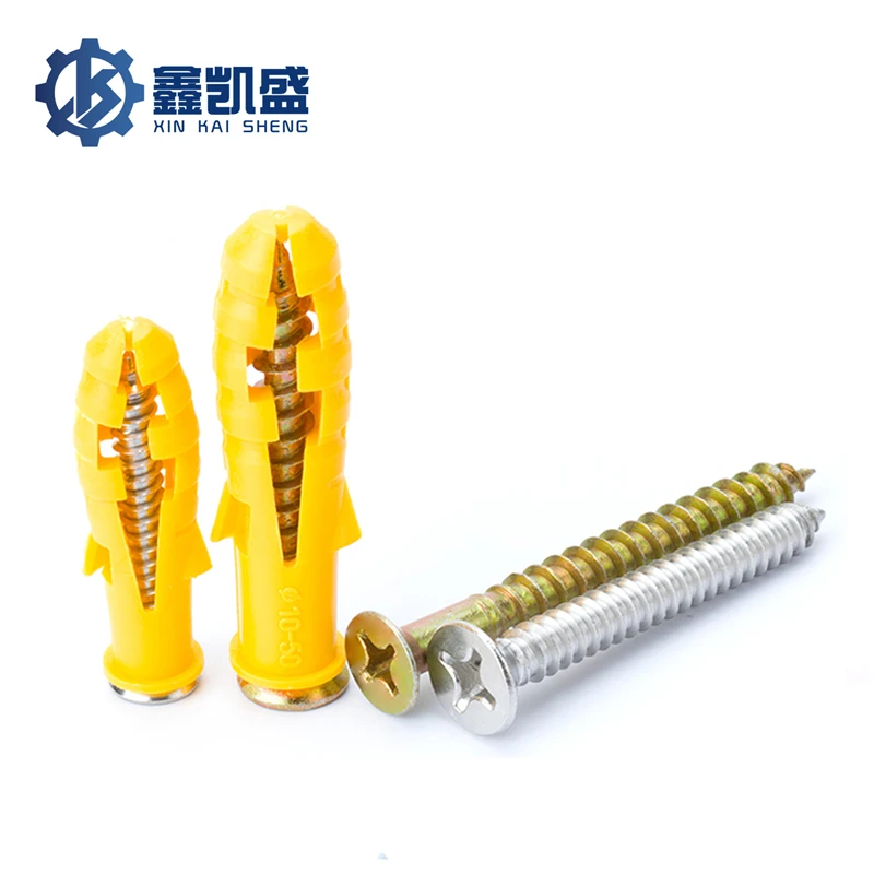 

Small Yellow Croaker Plastic Expansion Pipe Expansion Screw Expansion Plug M6M8M10M12 Self Tapping Internal Expansion Plug Bolt