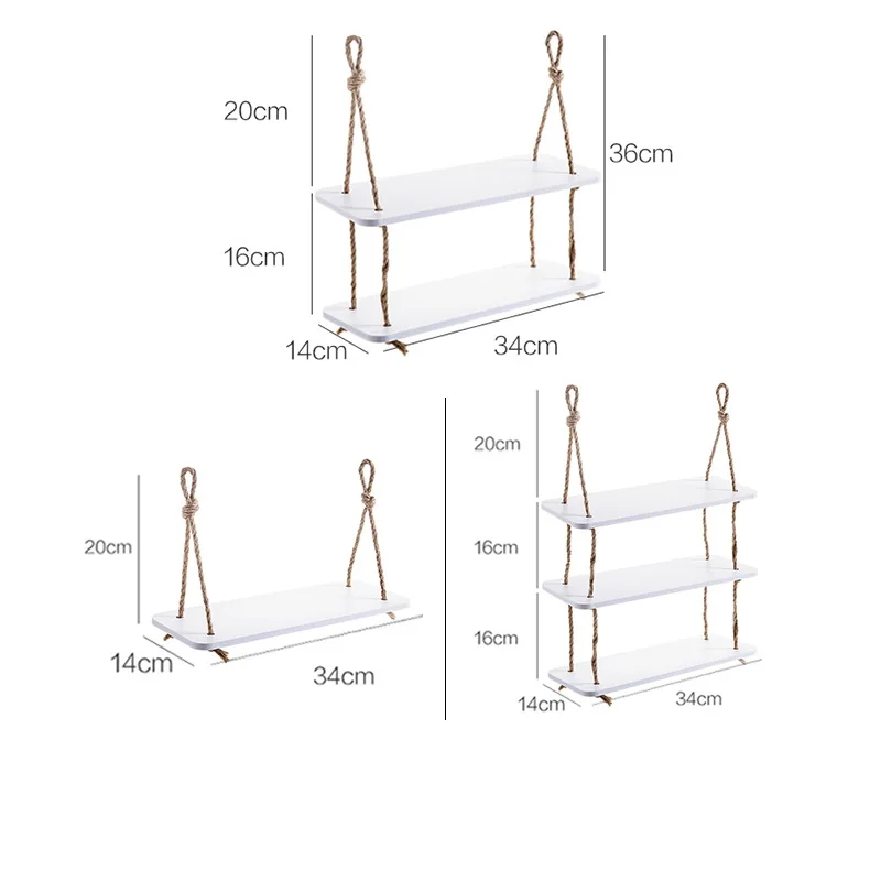 Деревянный Декоративный Настенный стеллаж для хранения кухни детской комнаты