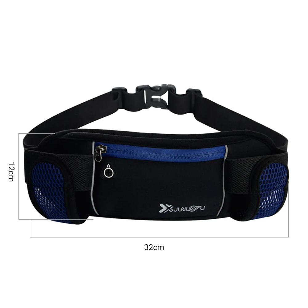 

Ultra Slim Fanny Waist Pack Fashion Running Bag Reflective Adjustable Elastic Belt for Indoor Outdoor Workouts Gym Exercises