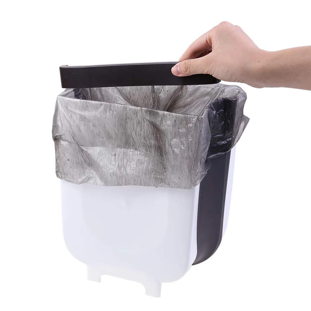 Настенный Складной мусорный бак на дверь кухонного шкафа подвесной для кухни