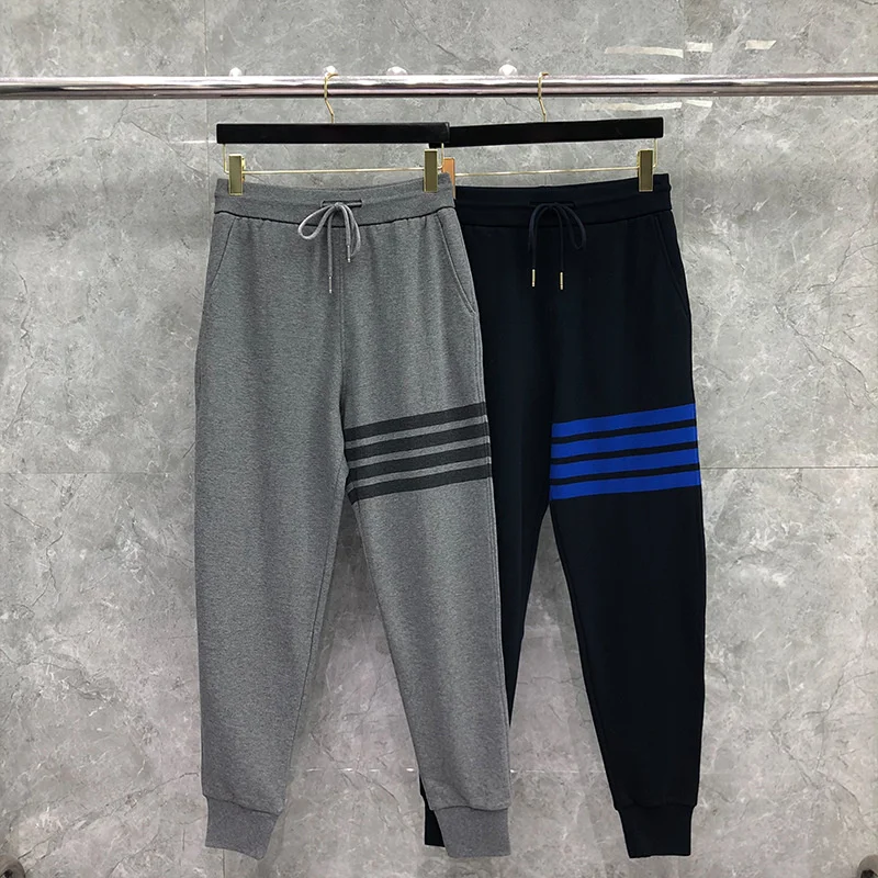 2022 Fashion New Sweatpants Men Cotton Casual Sports Trousers Striped Spring Autumn Loose Jogger Track Pants