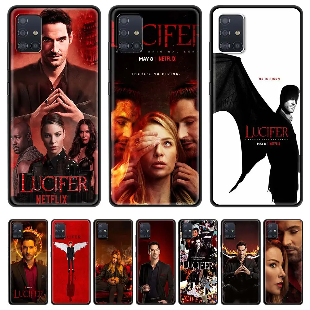 

TV Series Lucifer Case For Samsung Galaxy A51 A71 A21s M31 A31A11 A91 A41 A21 M51 M21 F41 Black Shell Phone Coque Sac