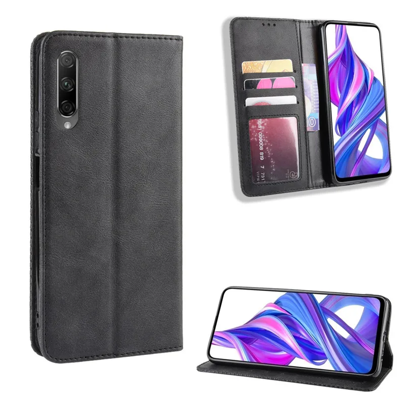 Флип чехол Honor 9X Роскошный для телефона из искусственной кожи huawei HLK LX1 L21 9 X Pro Honor9X