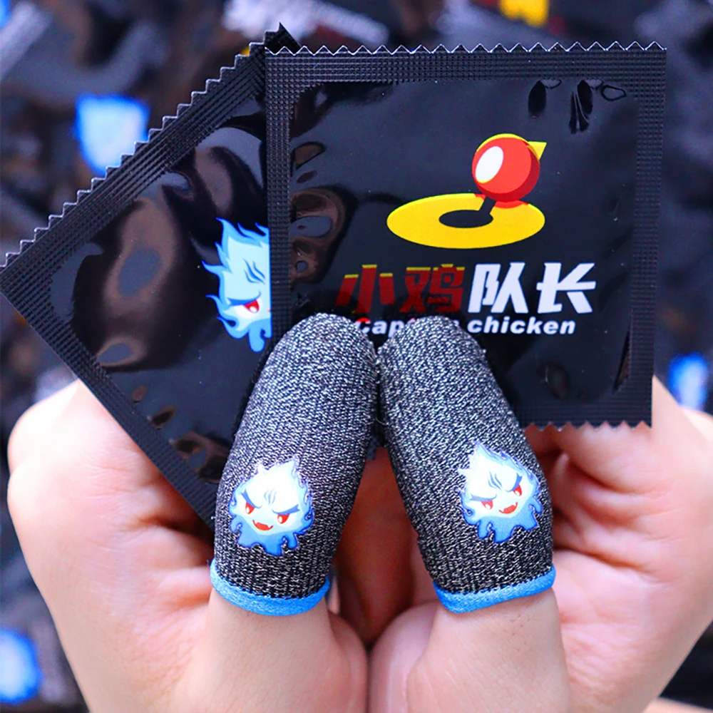 

Captain Chicken Wisp Game Finger Cots Fiber Ultra-Thin Luminous Controller Mobile Sweatproof Gloves Assist Artifact Anti-Sweat