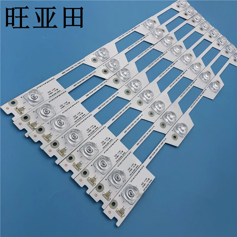 

1Set=8Pieces LED Backlight strip 4 lamps For L49P1-UD Y49A580 B49A769U bar light 4C-LB4904-YM03J 2d02738 REV.D 430mm