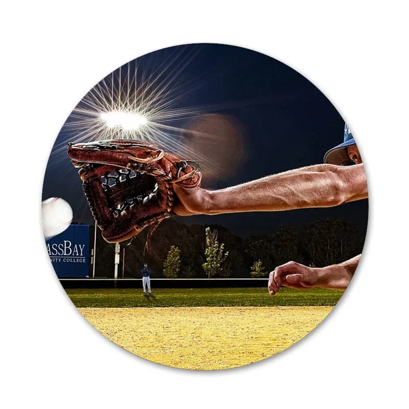 

Love Baseball Sport Icons Pins Badge Decoration Brooches Metal Badges For Backpack Decoration 58mm