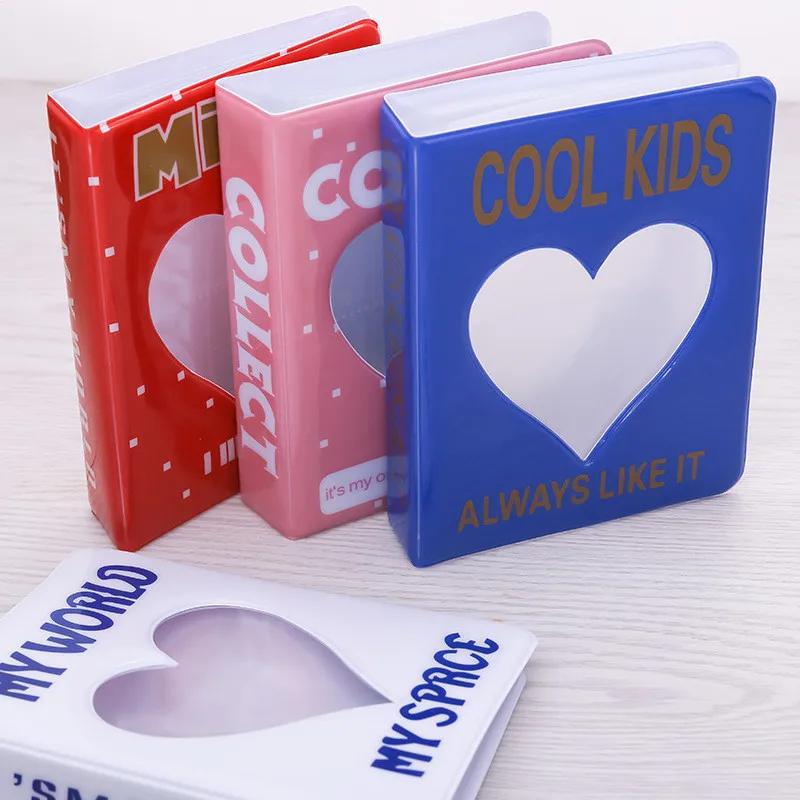 

3 inch 64 pocket cartoon Photo album for cards photocard holder photo decor collect book korea instax mini Album for baby stamps